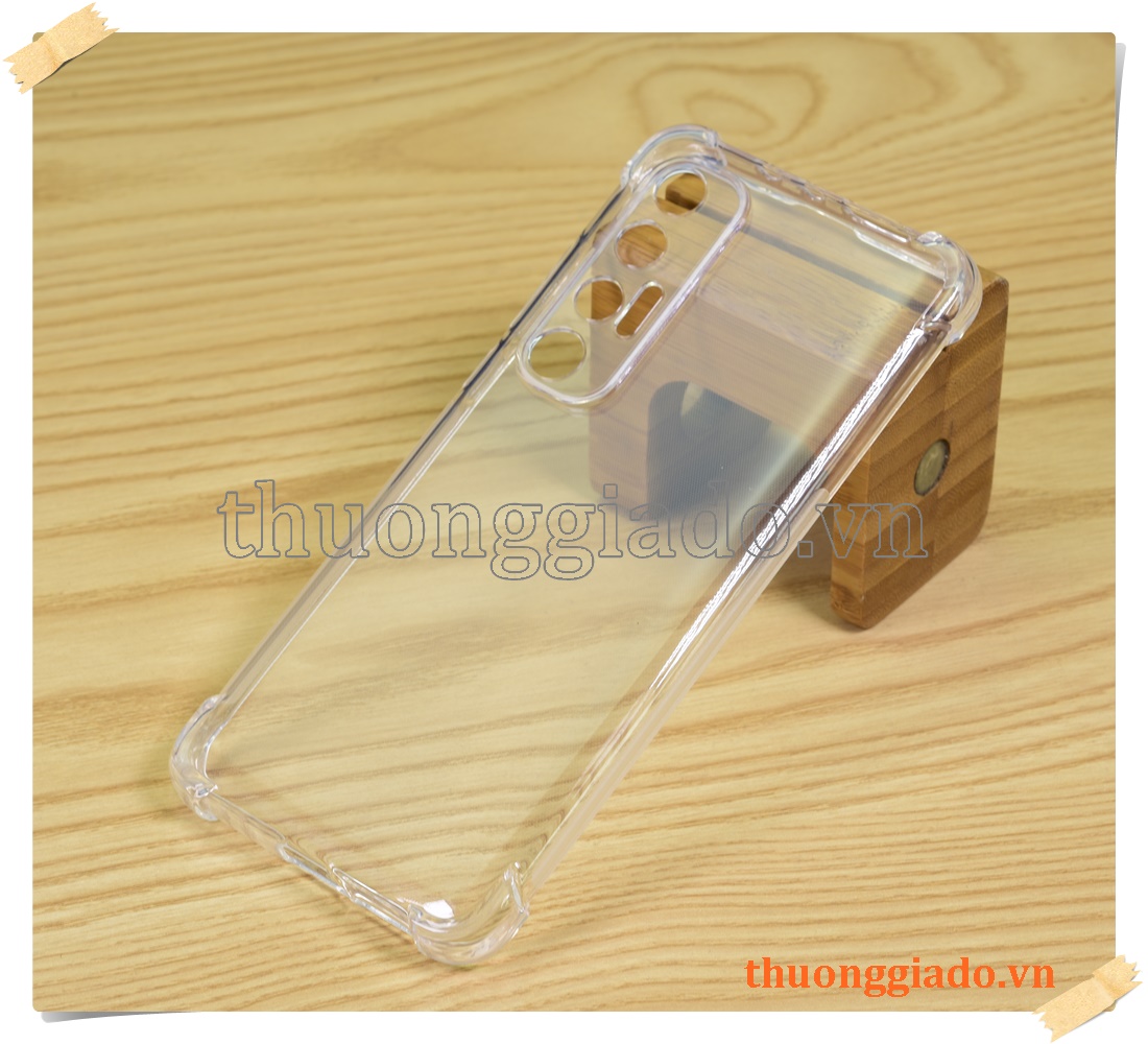 Ốp lưng silicone Mi 10S, ốp dẻo trong suốt, tăng cường chống sốc 4 góc