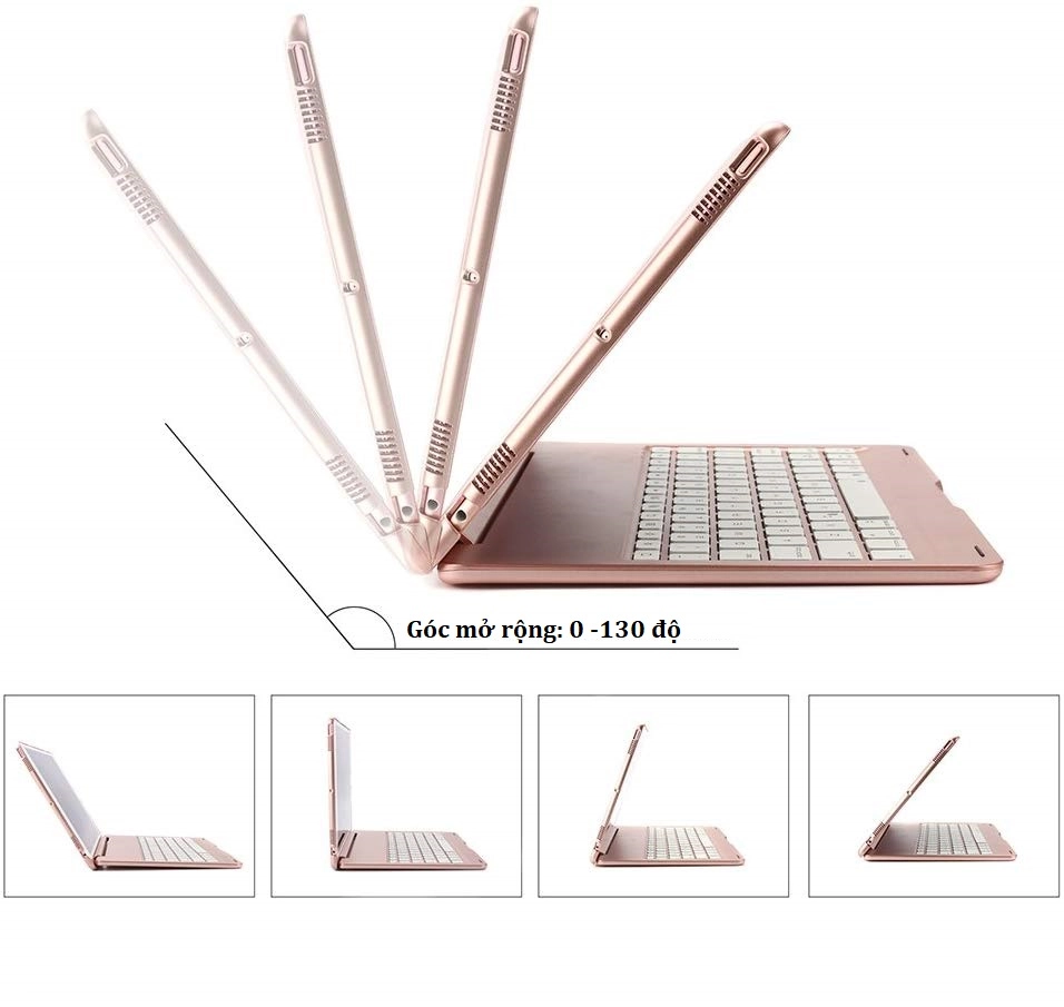 Bàn phím bluetooth F102 Wireless Keyboard cho iPad 10.2 (2019)