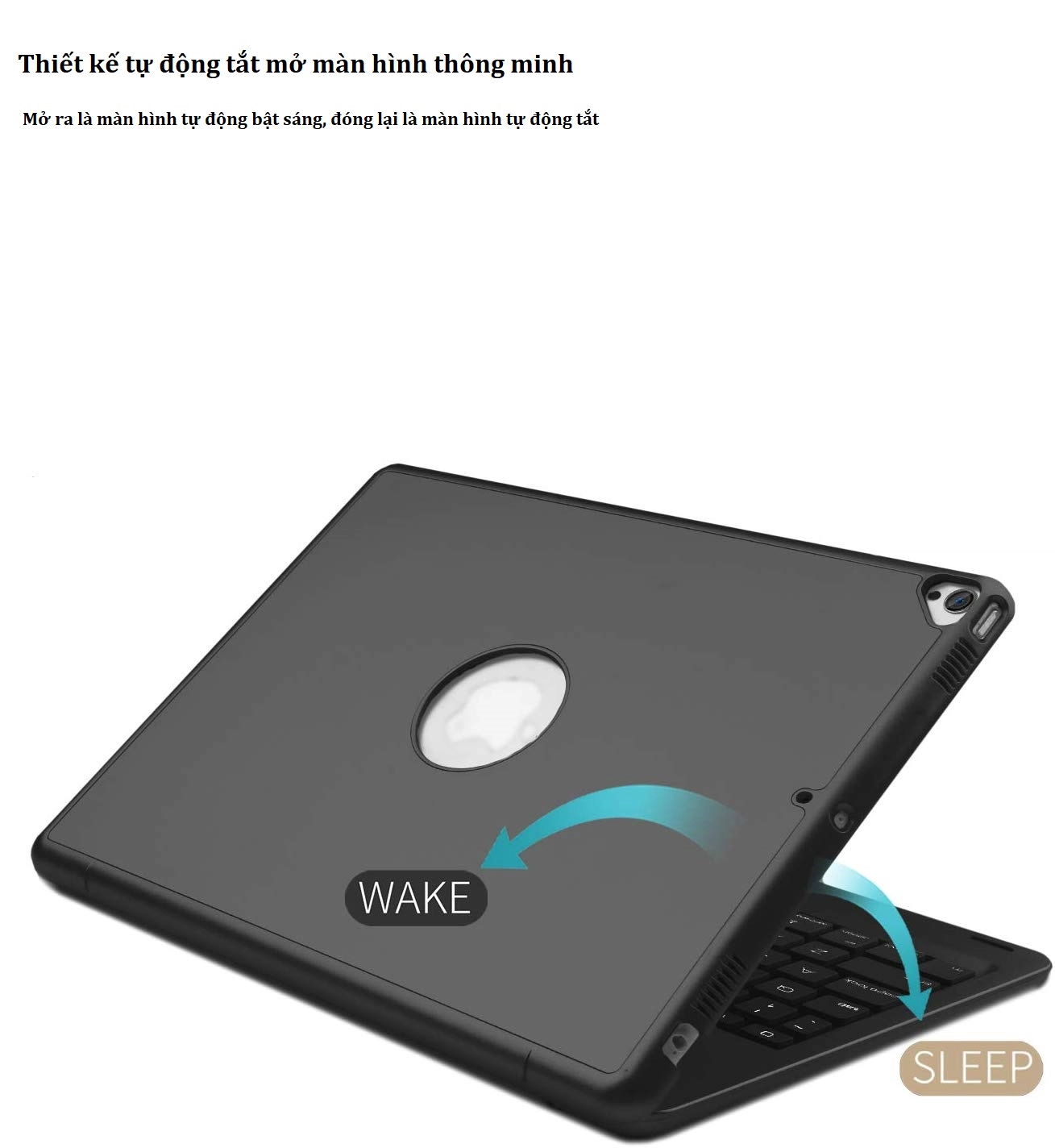 Bàn phím bluetooth F102 Wireless Keyboard cho iPad 10.2 (2019)