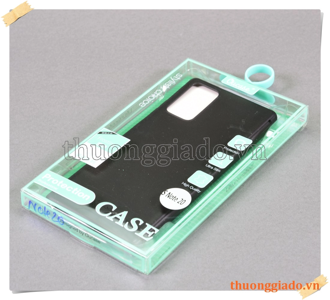 Samsung Galaxy Note 20, SM-N980, - Vỏ ốp lưng silicone màu đen (hiệu Vu Case)