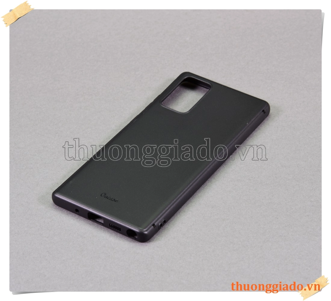 Samsung Galaxy Note 20, SM-N980, - Vỏ ốp lưng silicone màu đen (hiệu Vu Case)