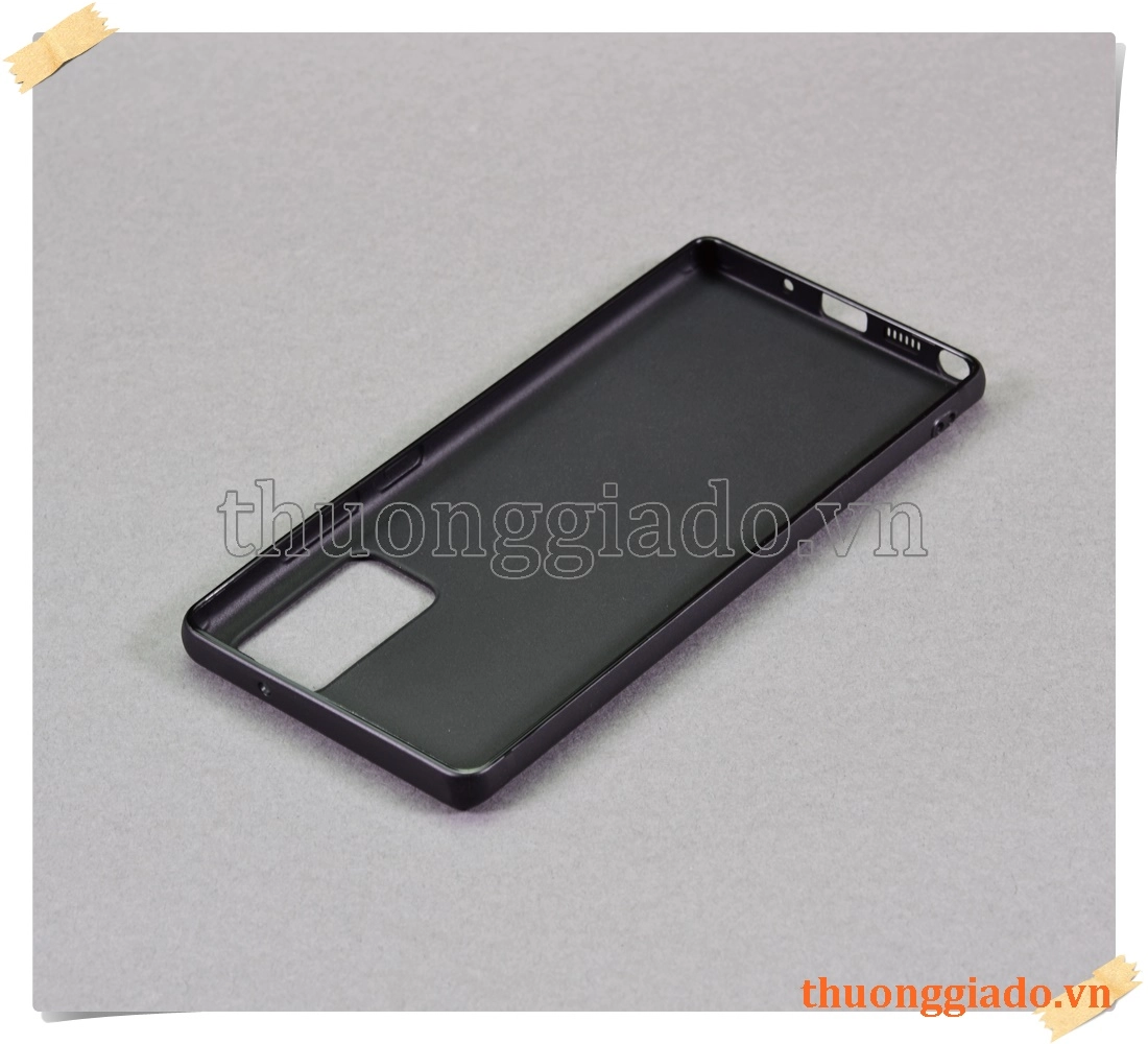 Samsung Galaxy Note 20, SM-N980, - Vỏ ốp lưng silicone màu đen (hiệu Vu Case)
