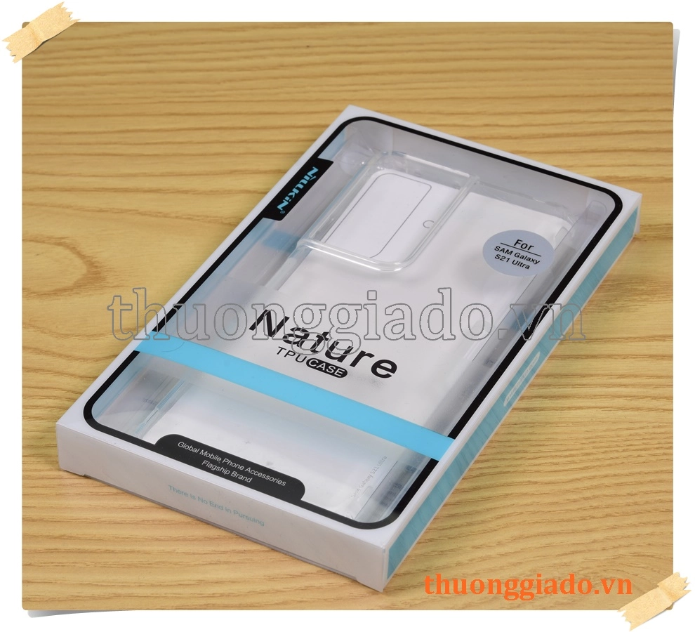 Ốp lưng silicone trong suốt NillKin Nature cho Samsung Galaxy S21 Ultra SM-G998