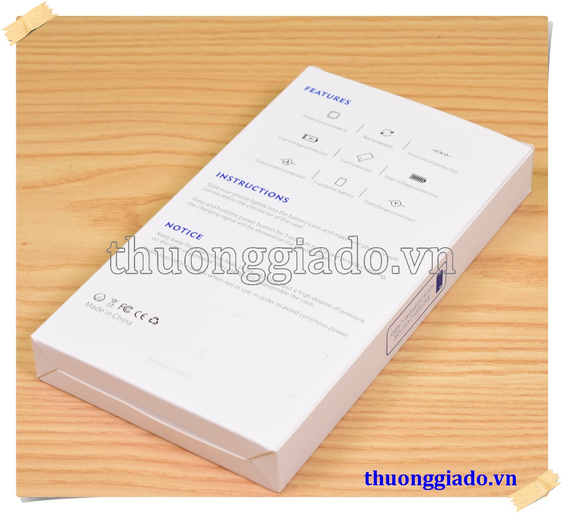 Pin sạc dự phòng iPhone 12 (6.1 inch)/ iPhone 12 Pro (6.1 inch)  4800mAh kiêm ốp lưng