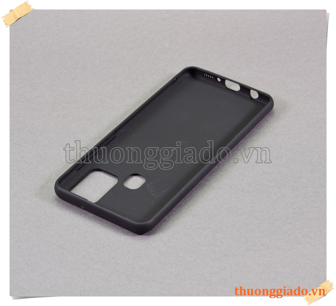 Samsung Galaxy A21s - Vỏ ốp lưng silicone màu đen (hiệu Vu Case)