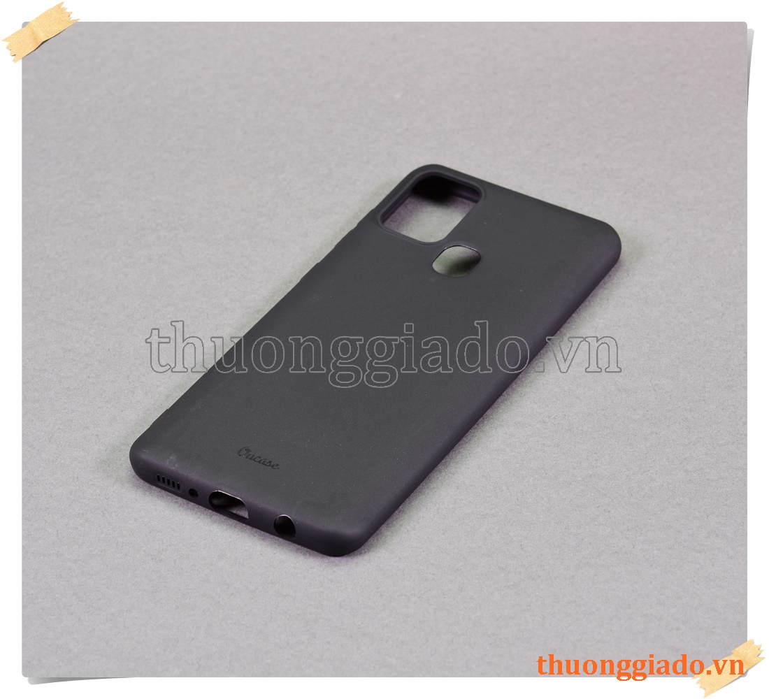 Samsung Galaxy A21s - Vỏ ốp lưng silicone màu đen (hiệu Vu Case)