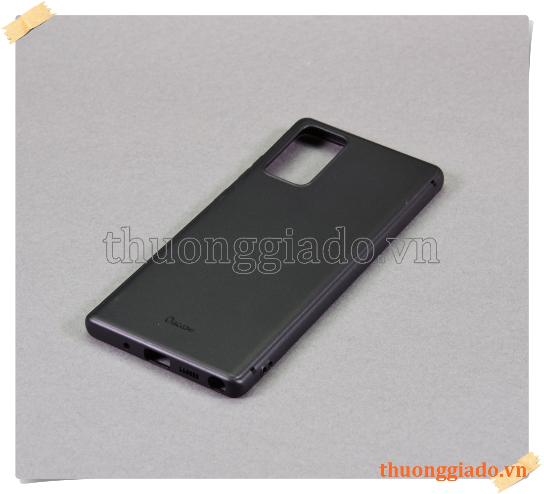Samsung Galaxy Note 20, SM-N980, - Vỏ ốp lưng silicone màu đen (hiệu Vu Case)