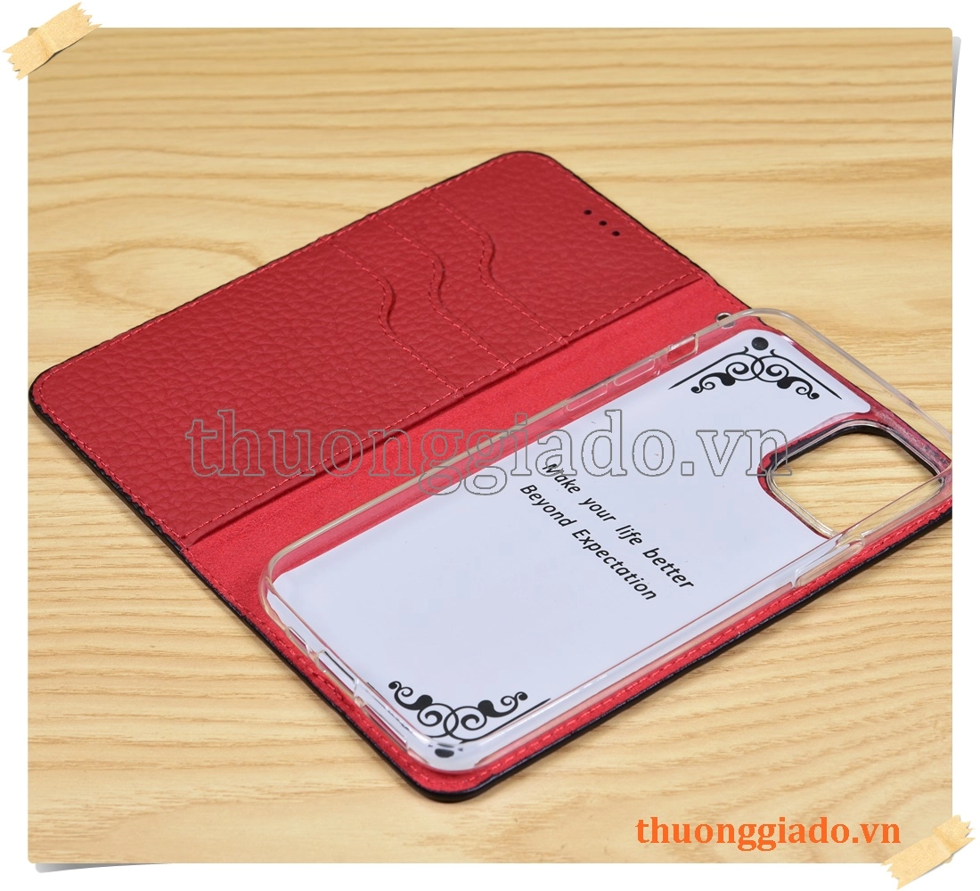 Bao da cầm tay iPhone 11 Pro (5.8 inch), chất liệu da bò Bao da cầm tay iPhone 11 Pro (5.8 inch), chất liệu da bò