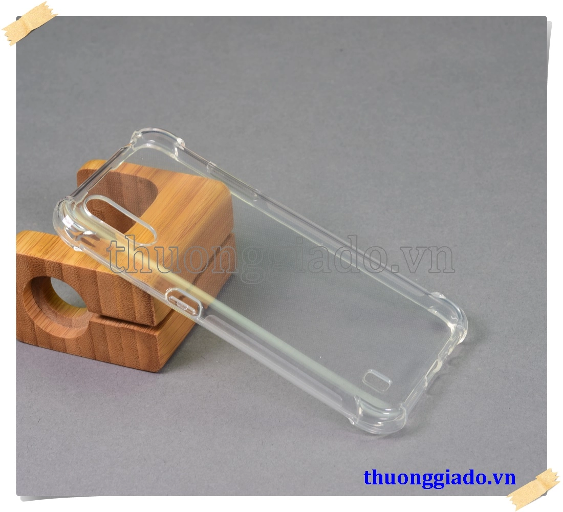 Ốp lưng silicone Samsung Galaxy A01, ốp dẻo trong suốt chống sốc 4 góc