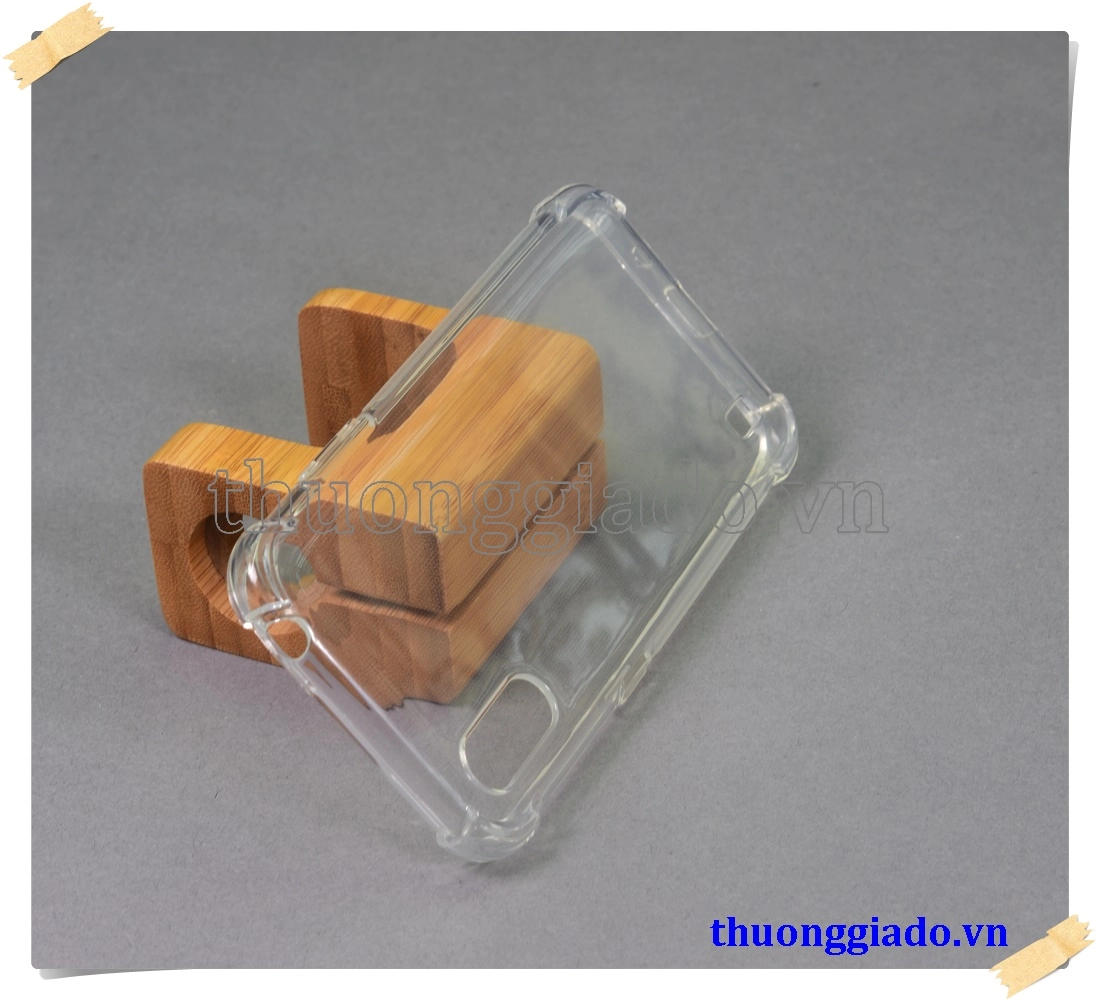 Ốp lưng silicone Samsung Galaxy A01, ốp dẻo trong suốt chống sốc 4 góc