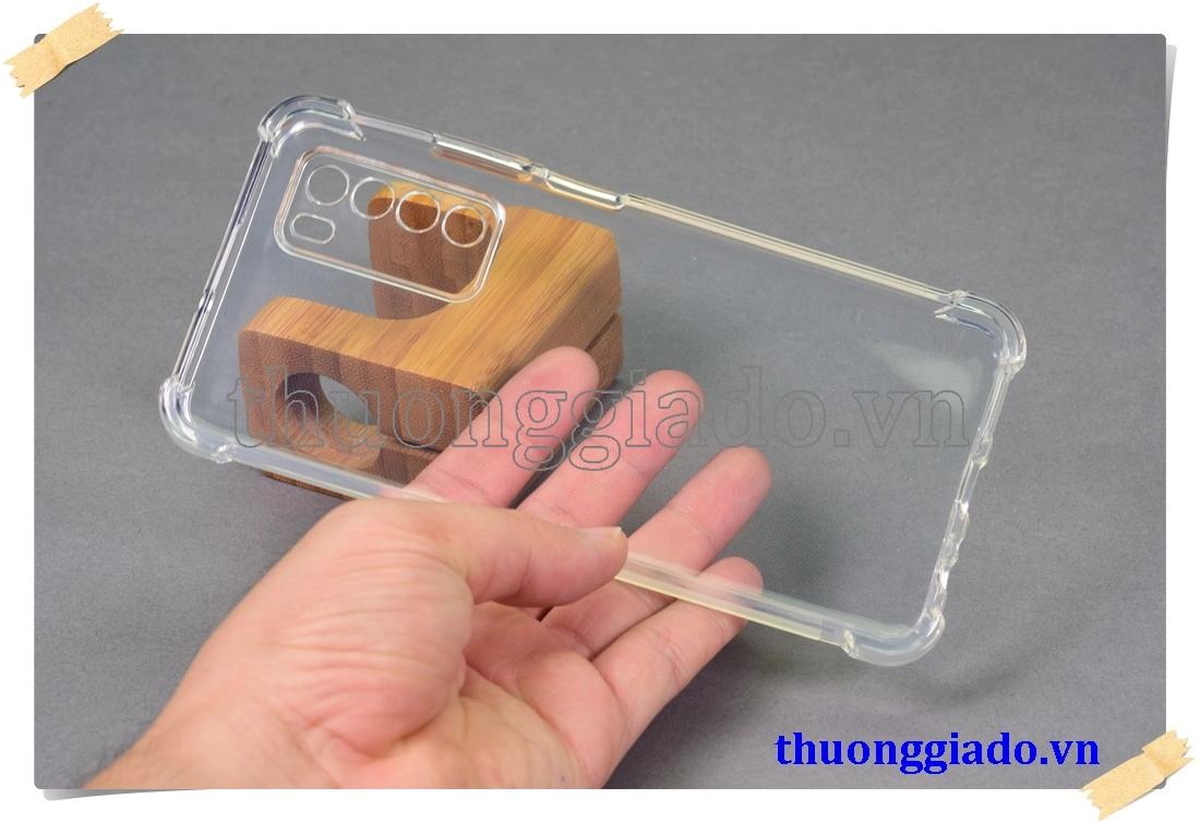 Ốp lưng silicone Honor Play 4, ốp dẻo trong suốt tăng cường chống sốc 4 góc