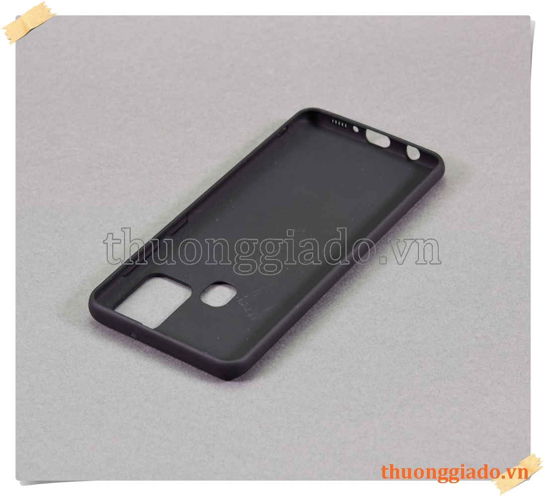 Samsung Galaxy A21s - Vỏ ốp lưng silicone màu đen (hiệu Vu Case)