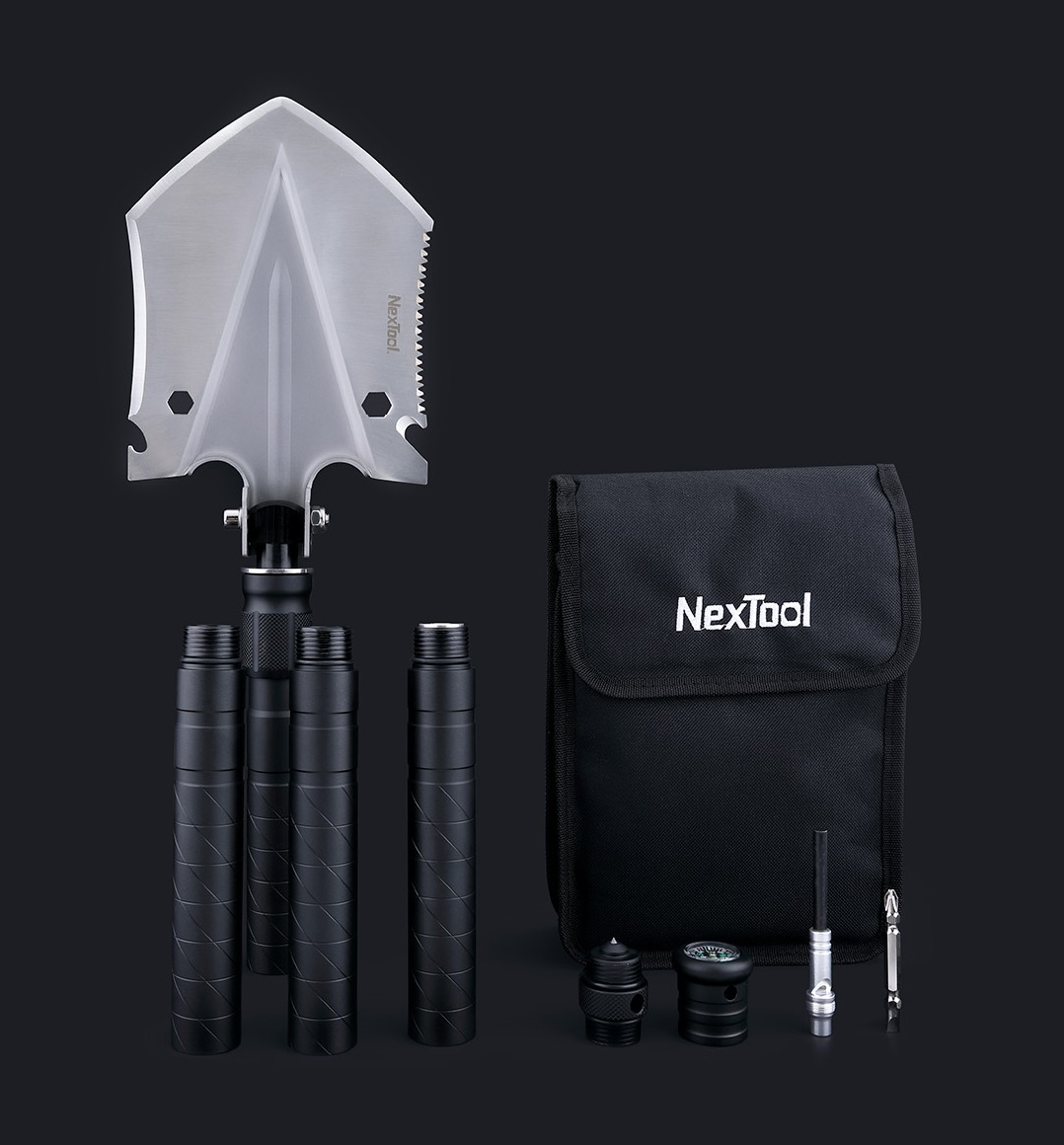 Xẻng đa năng Xiaomi Nextool KT5524 loại dài, cán tay cầm 1 mét