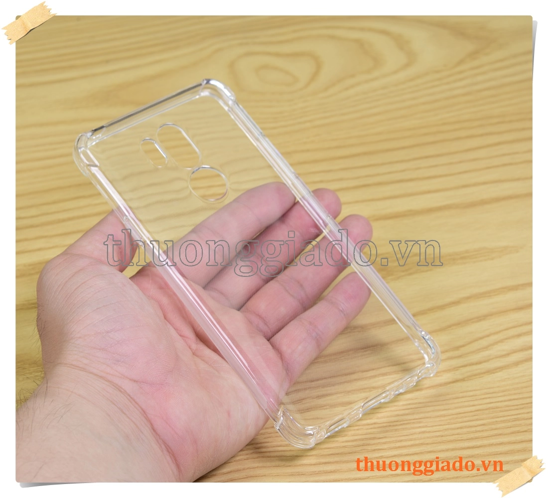 Ốp lưng silicone LG G7 ThinQ, ốp dẻo trong suốt tăng cường chống sốc 4 góc