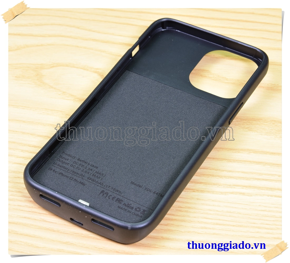 Pin sạc dự phòng iPhone 12 Pro Max 4800mAh kiêm ốp lưng bảo vệ Pin sạc dự phòng iPhone 12 Pro Max 4800mAh kiêm ốp lưng bảo vệ