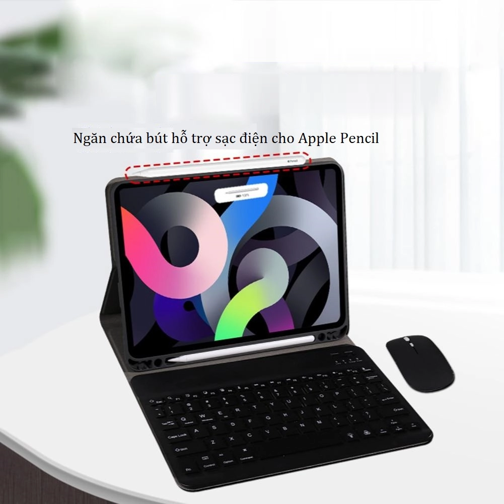 Bàn phím iPad Air 4 10.9, iPad Pro 11 (2018/2020), iPad Pro M1 2021 11 inch  kèm bao da