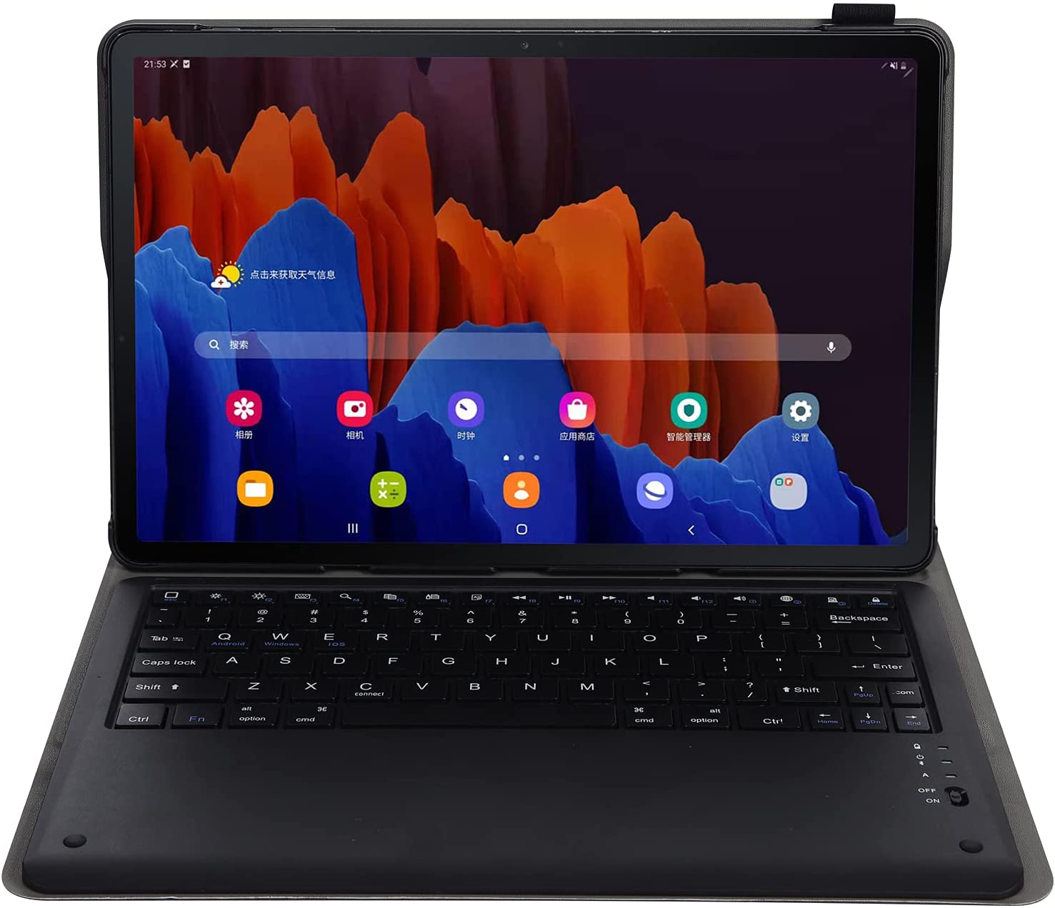 Bàn phím bluetooth Samsung Galax Tab S7+ S7 Plus S7 FE T970 T975 T976 kèm bao da
