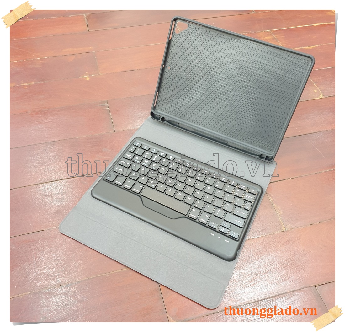 Bàn phím iPad 9.7 (2018/2017), iPad Pro 9.7, iPad Air 2, kèm bao da gấp góc tam giác