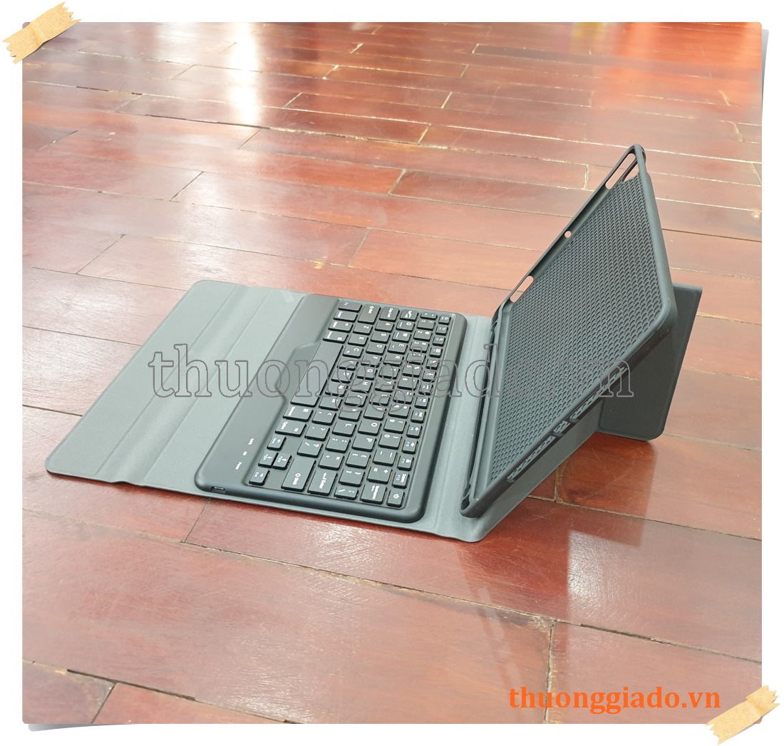 Bàn phím iPad 9.7 (2018/2017), iPad Pro 9.7, iPad Air 2, kèm bao da gấp góc tam giác