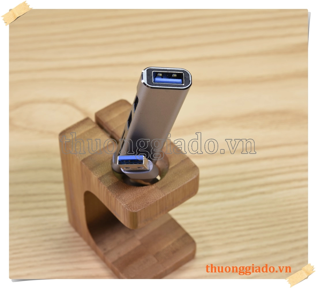Bộ chuyển đổi đa chức năng 5 trong 1 từ USB-A ra 3 cổng USB3.0+SD+TF (usb hub)
