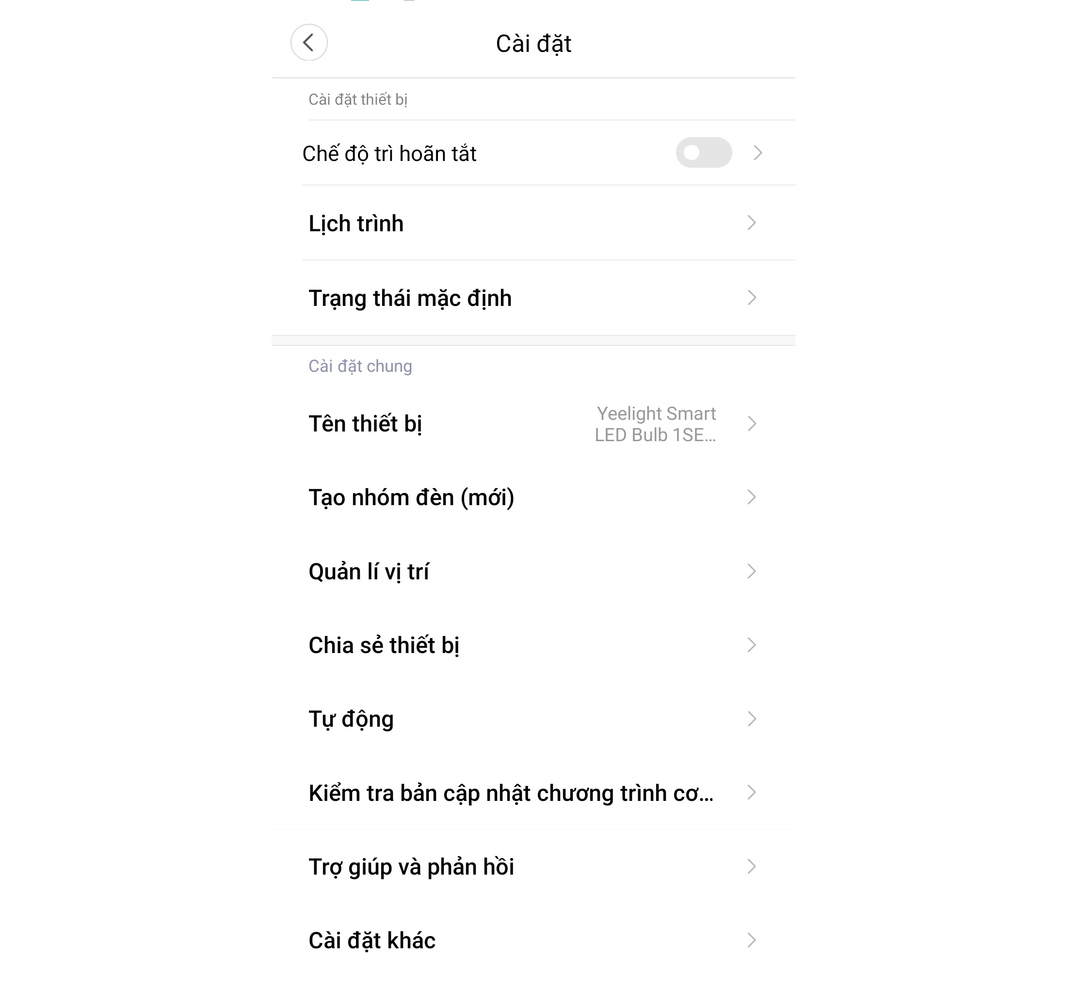 Bóng đèn LED thông minh 16 triệu màu Xiaomi Yeelight 1SE (bản quốc tế)