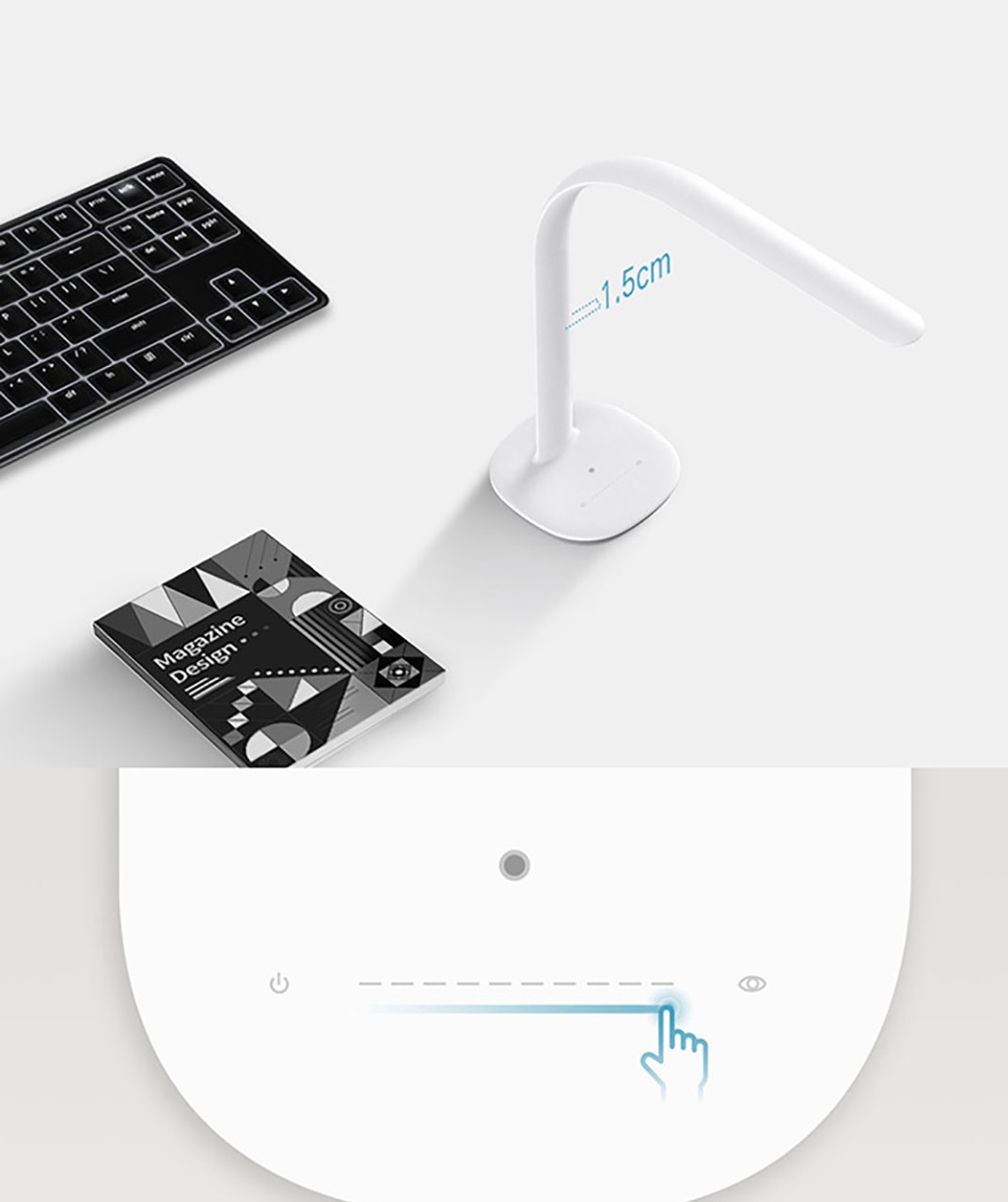 Đèn bàn thông minh Xiaomi Mijia Philips 3 màu trắng