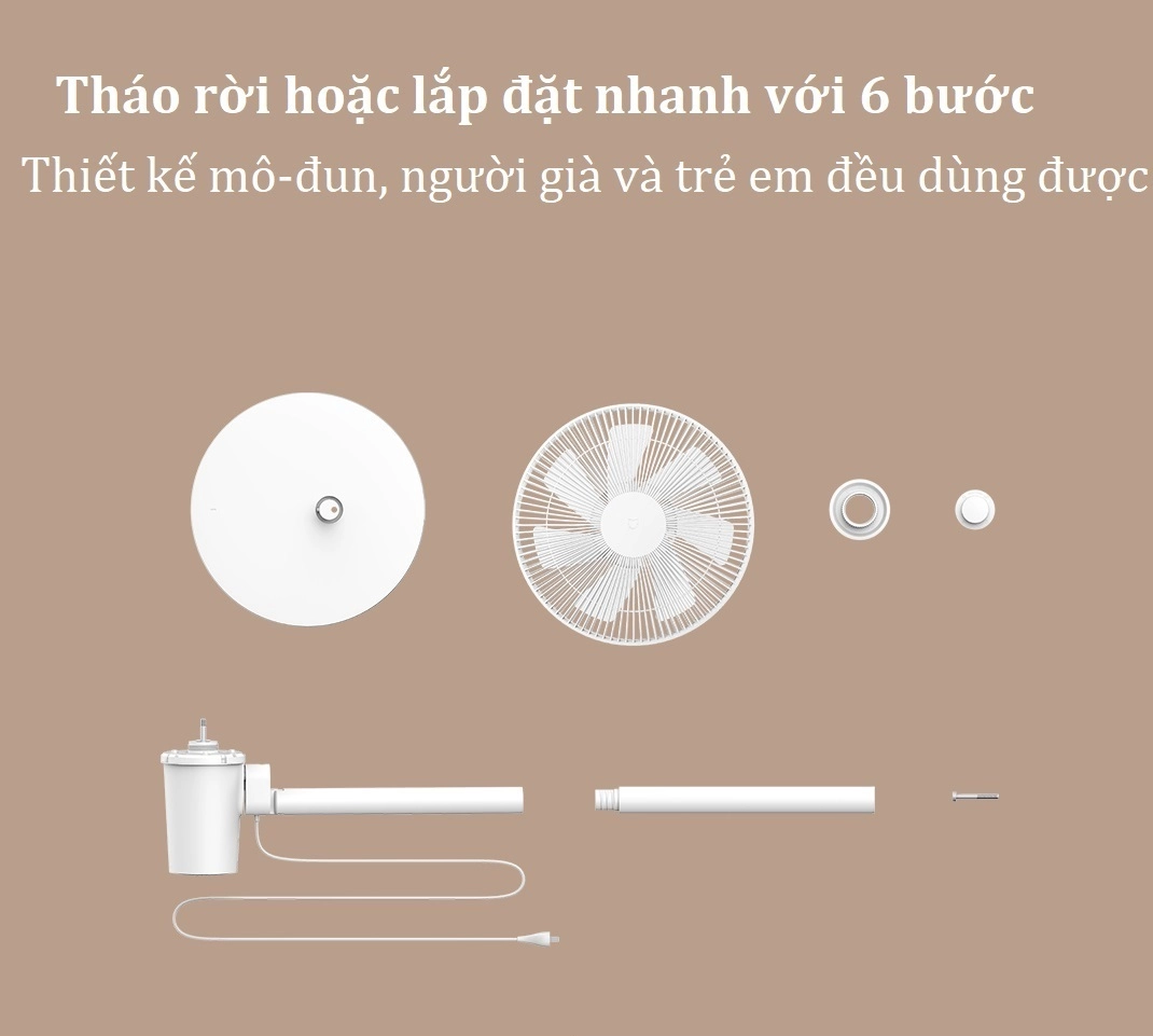 Quạt cây (quạt đứng) Xiaomi JLLDS01DM (động cơ AC, 7 cánh, 32W, kết nối Mi Home) Quạt cây (quạt đứng) Xiaomi JLLDS01DM (động cơ AC, 7 cánh, 32W, kết nối Mi Home)