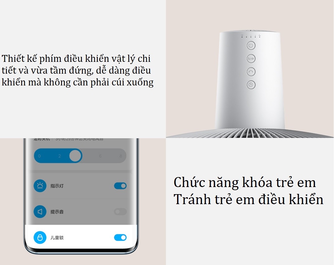 Quạt cây (quạt đứng) Xiaomi JLLDS01DM (động cơ AC, 7 cánh, 32W, kết nối Mi Home)