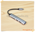 Bộ chuyển đổi đa chức năng 5 trong 1 từ USB-C ra 3 cổng USB3.0+SD+TF (usb hub)